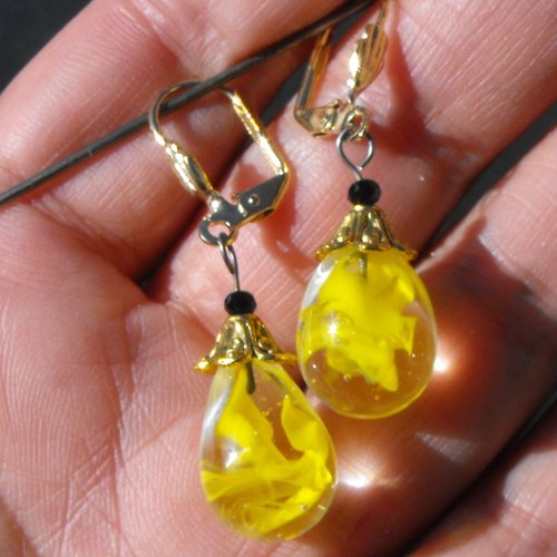 Boucles d'oreille perles murano bcl.2487