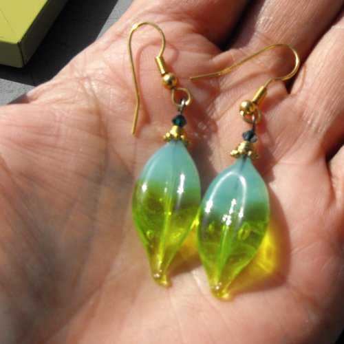 Boucles d'oreille perles murano bcl.2531