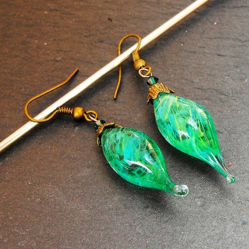 Boucles d'oreille perles murano bcl.2569