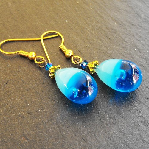 Boucles d'oreille perles murano bcl.2520