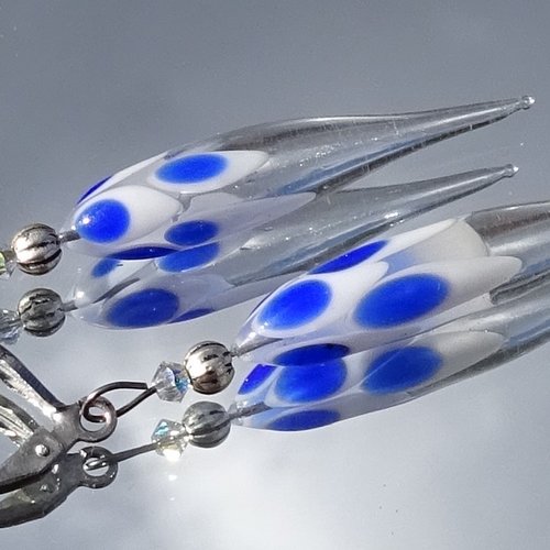 Pendants d'oreille verre filé bcl.3062