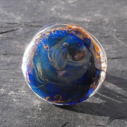 Bague cabochon murano bag.1125