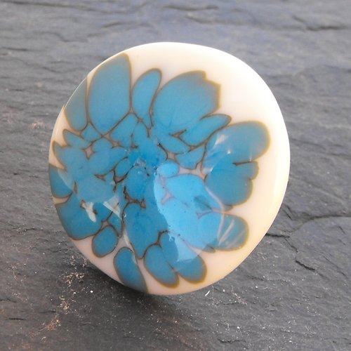 Bague cabochon murano bag.1129