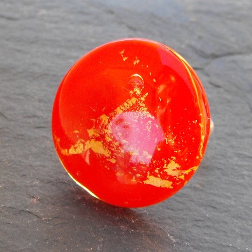 Bague cabochon murano bag.1132
