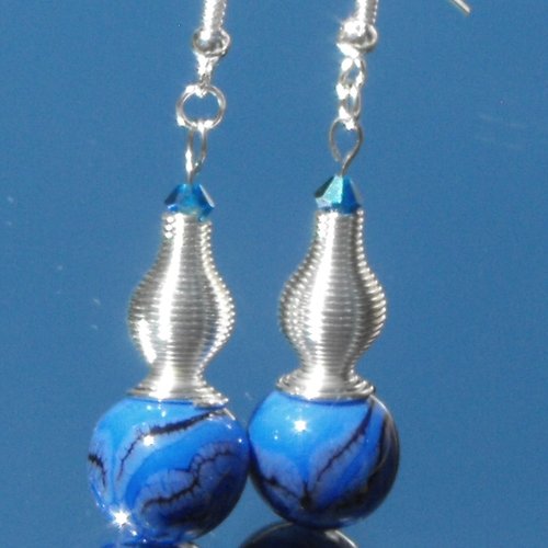 Boucles d'oreille perles murano bcl.1951