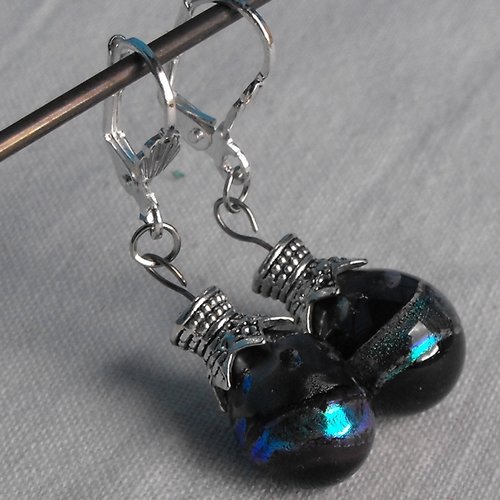 Boucles d'oreille perles murano bcl.2082