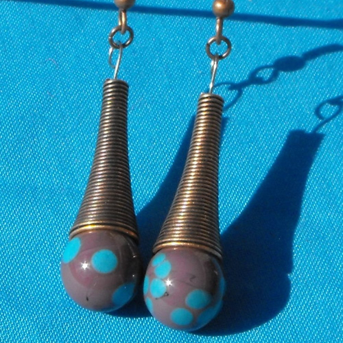 Boucles d'oreille murano bcl.2114