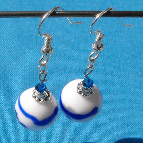 Boucles d'oreille perles murano bcl.2128