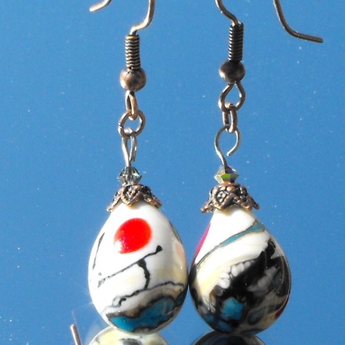 Boucles d'oreille murano bcl.2129