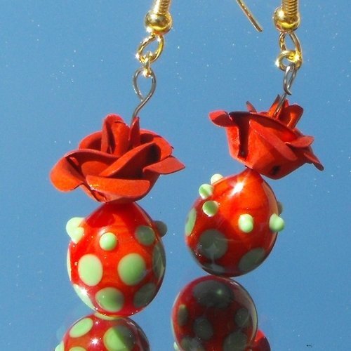 Boucles d'oreille murano bcl.2139