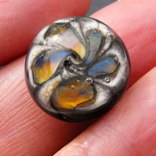 Bague cabochon murano bag.1332