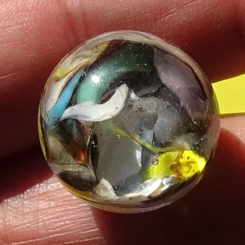 Boule décorative verre filé, lampwork, verre de murano, deco.0071