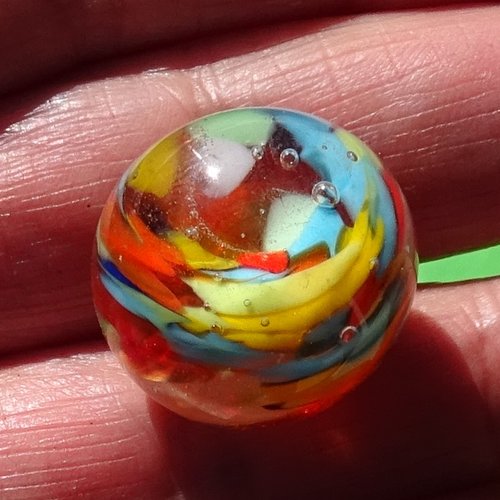 Boule décorative verre filé, lampwork, verre de murano, deco.0084