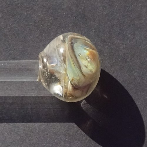 Boule décorative verre filé, lampwork, verre de murano, deco.0087
