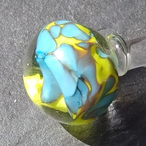 Boule décorative verre filé, lampwork, verre de murano, deco.0088