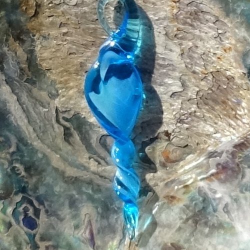 "glaçon" verre filé,verre de murano deco.0085