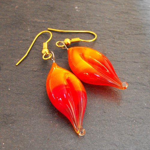 Boucles d'oreille perles murano bcl.2591