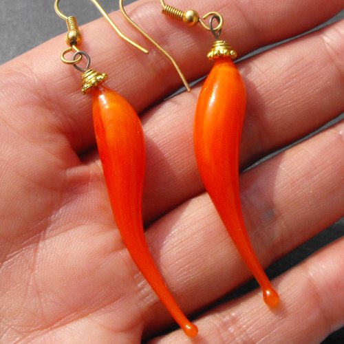 Boucles d'oreille perles murano bcl.2594