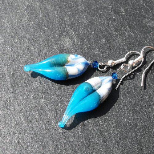 Boucles d'oreille perles murano bcl.2538