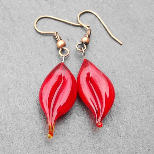 Boucles d'oreille perles murano bcl.2533