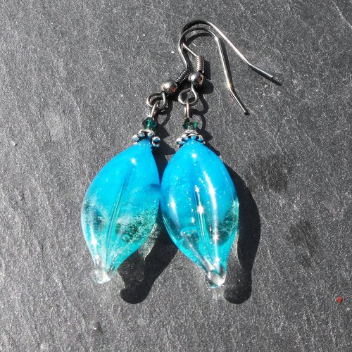 Boucles d'oreille perles murano bcl.2534