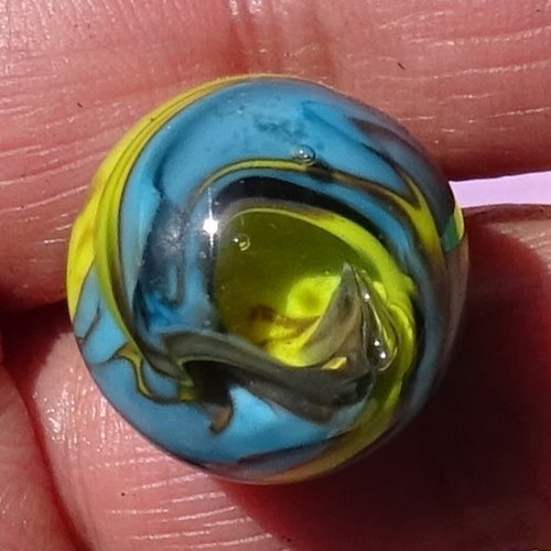 Boule décorative verre filé, lampwork, verre de murano, deco.0089