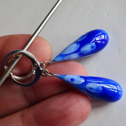 Boucles d'oreille perles murano bcl.2655