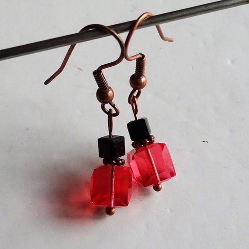 Pendants d'oreille perles cristal bcl.2647