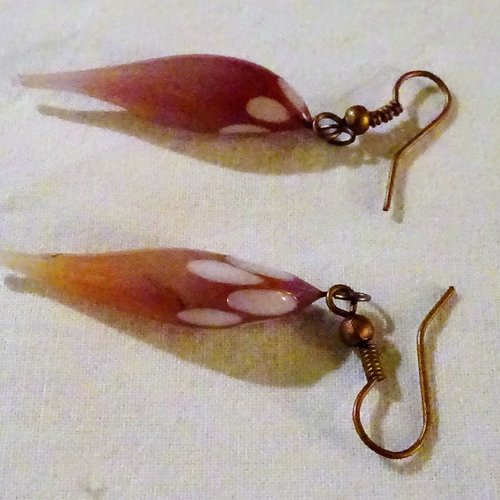 Boucles d'oreille perles murano bcl.2665