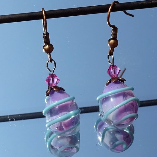 Boucles d'oreille murano bcl.2816