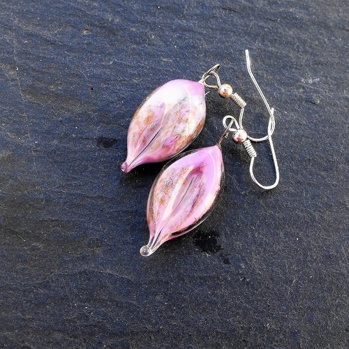 Boucles d'oreille perles murano bcl.2503