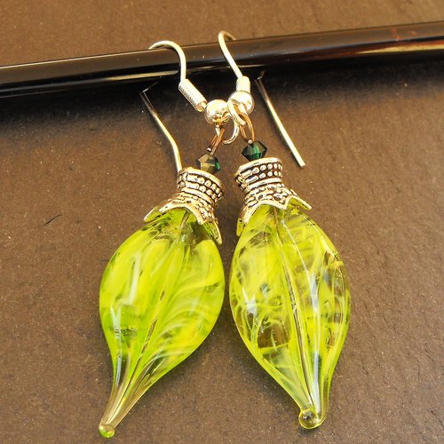 Boucles d'oreille verre de murano bcl.2554