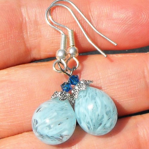 Boucles d'oreille perles murano bcl.2581