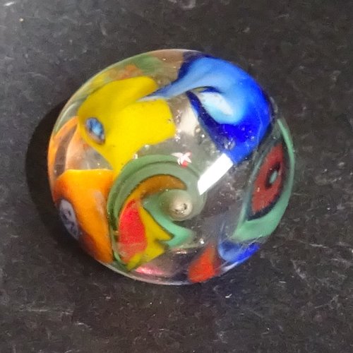 Bague, verre filé, lampwork, verre de murano, bag.1537