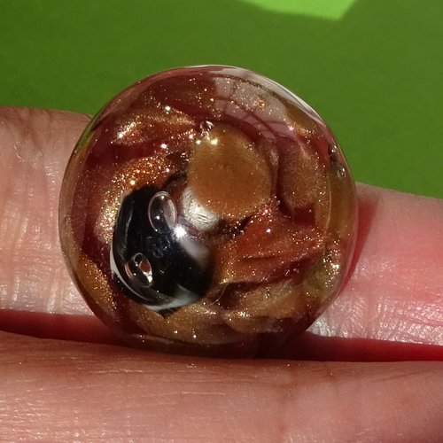 Bague, verre filé, lampwork, verre de murano, bag.1564