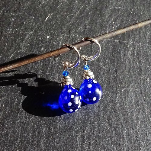 Boucles d'oreille perles murano bcl.2685