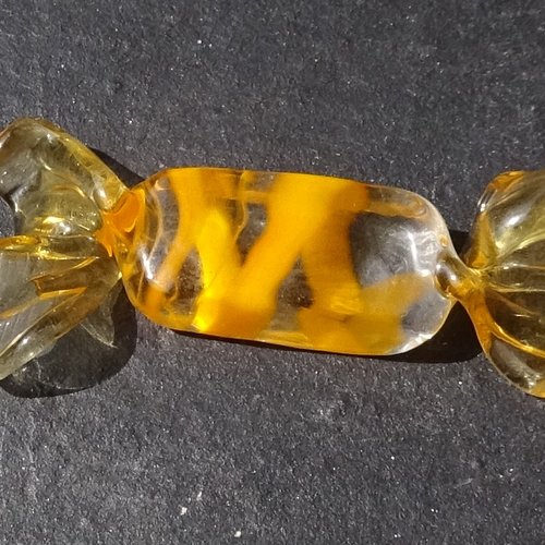 Bonbon décoratif verre filé, lampwork, verre de murano, deco.0107