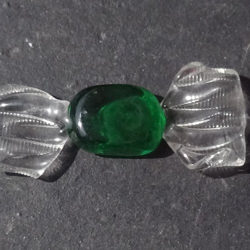 Bonbon décoratif verre filé, lampwork, verre de murano, deco.0108