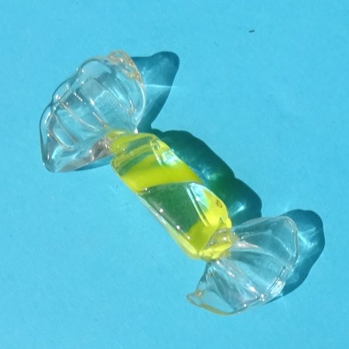 Bonbon décoratif verre filé, lampwork, verre de murano, deco.0112