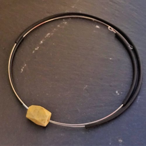 Collier perles minérales, cl.0998