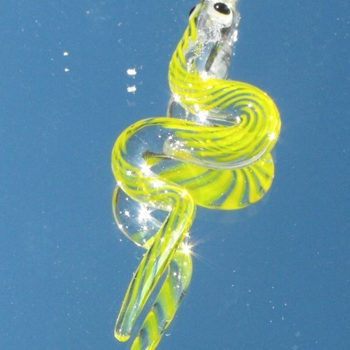 Serpent en verre perl.1264