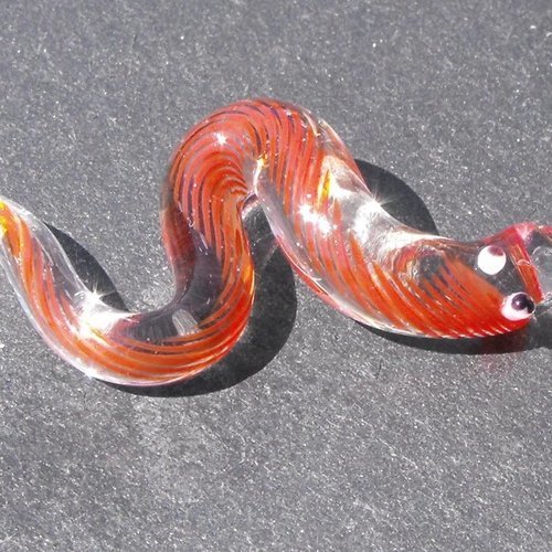 Serpent en verre perl.1265