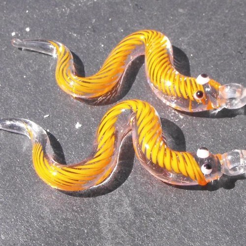 Lot de serpents en verre perl.1271