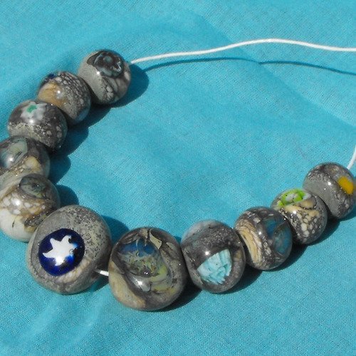 Set de perles en verre de murano perl.0440