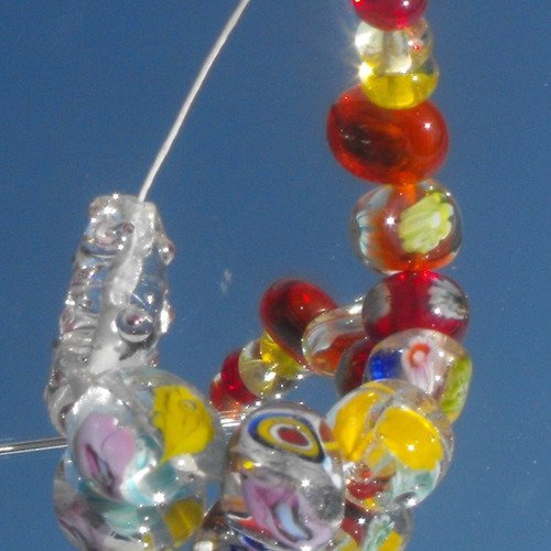 Set de perles en verre de murano perl.0487