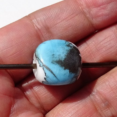 Perle filée en verre de murano perl.2587