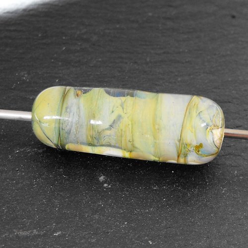 Perle cylindre en verre de murano perl.2194