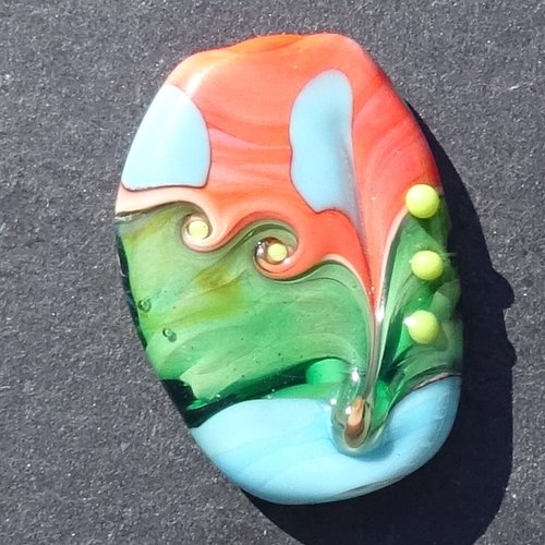 Perle d'art en verre de murano perl.3319