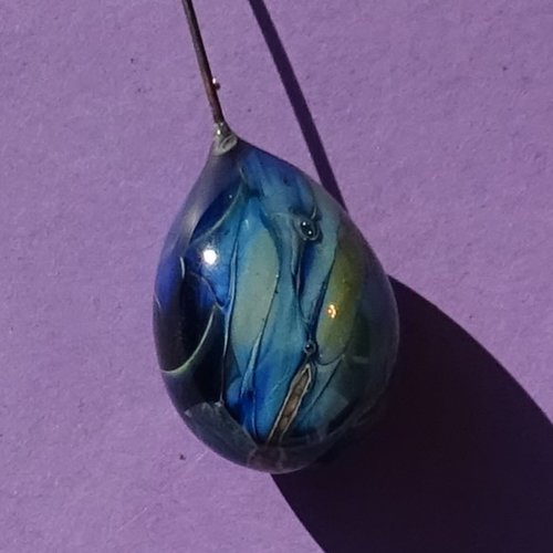 Perle sur tige en verre filé perl.5355