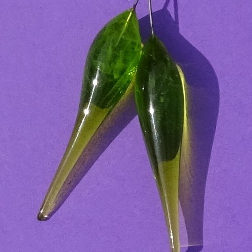 Headpins verre filé, lampwork, verre de murano, perl.4383